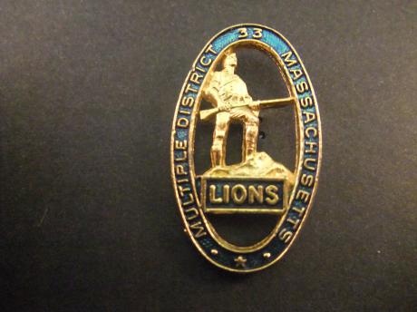 Lions club districkt Massachusetts standbeeld leger